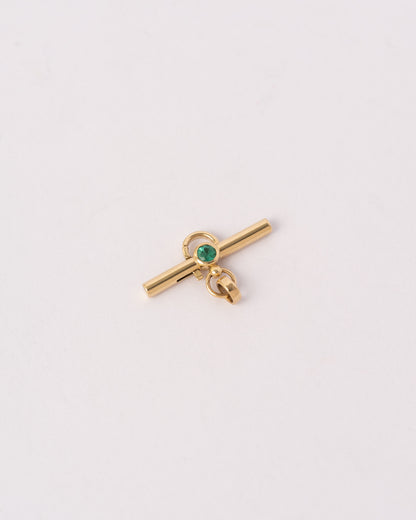 Emerald T-Bar Charm Holder