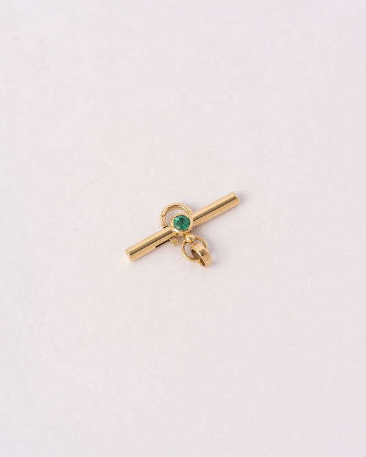 Emerald T-Bar Charm Holder