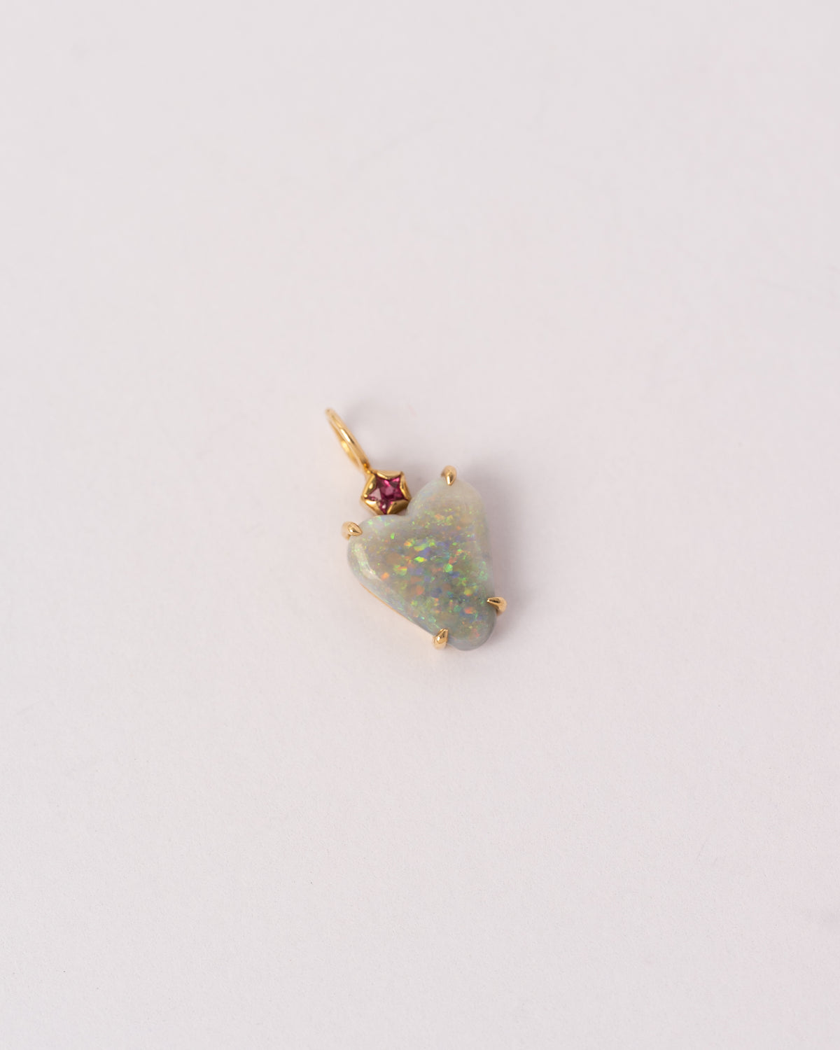 Australian Opal Heart Charm