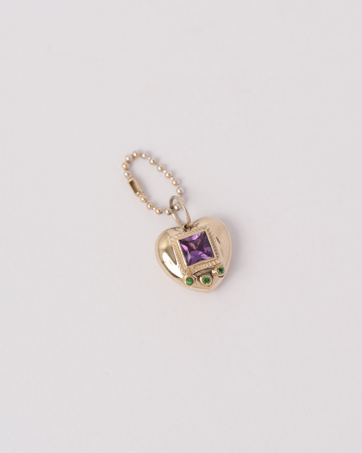 Gemagotchi Charm | Amethyst & Tsavorite