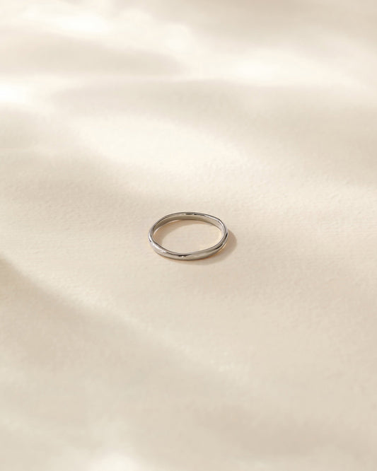 Mini Micro Organic Ring | Sterling Silver