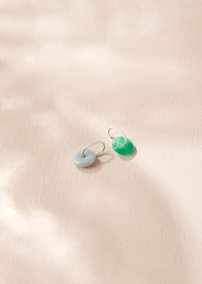 Mini Jade Pendant | Sterling Silver