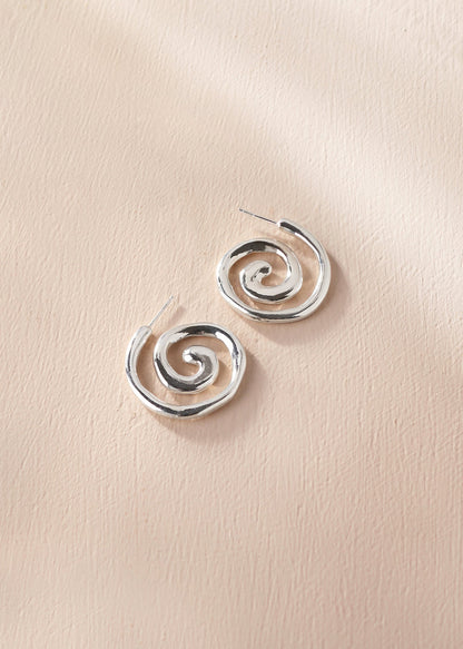 Petite Spiral Hoops