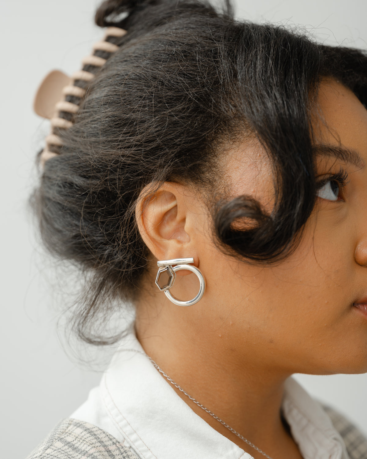 Smokey Rounds Earrings