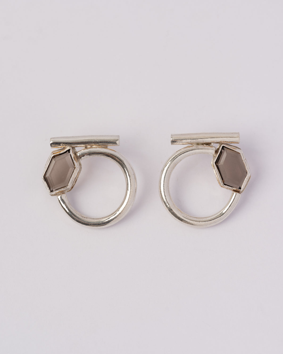 Smokey Rounds Earrings