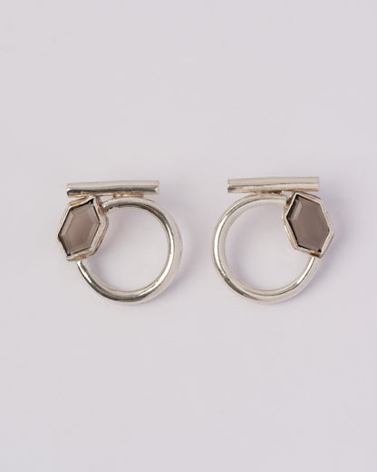 Smokey Rounds Earrings