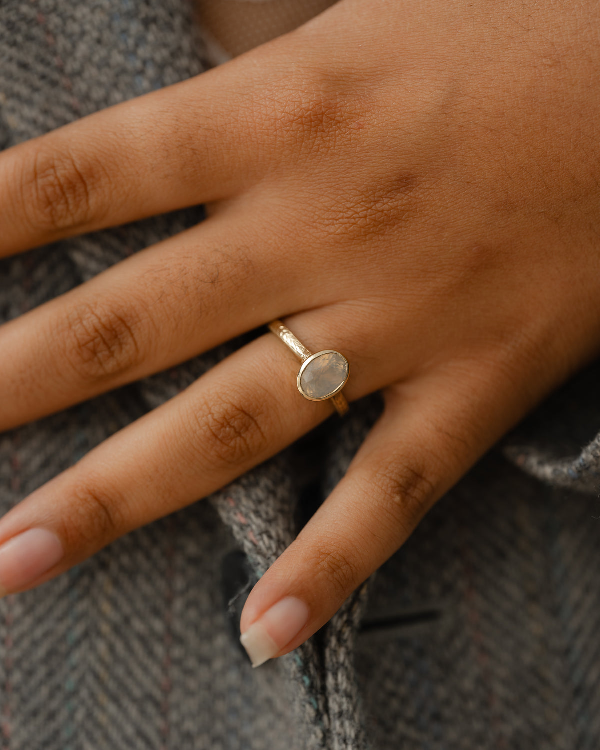Opalescent Sapphire Wednesday Ring