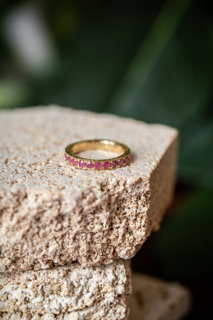 Antique Style Ruby Band