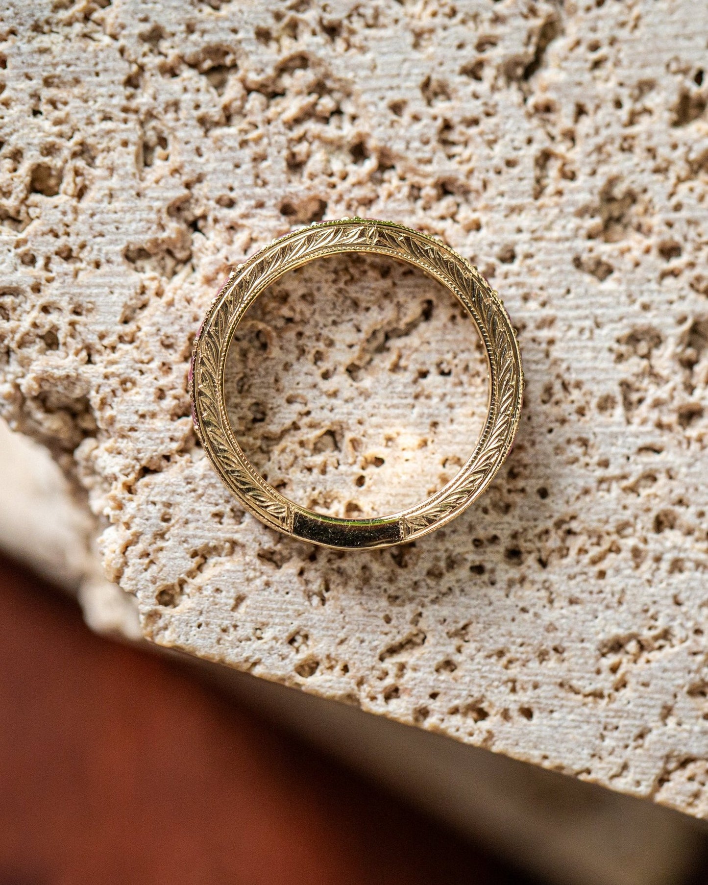 Antique Style Ruby Band