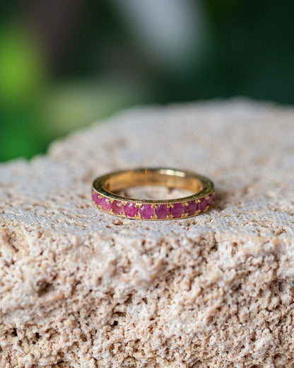Antique Style Ruby Band