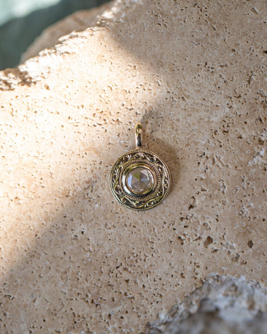 Spiral Diamond Pendant