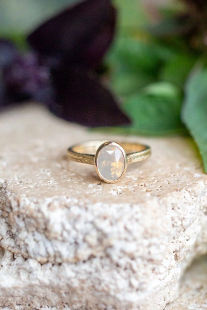Opalescent Sapphire Wednesday Ring
