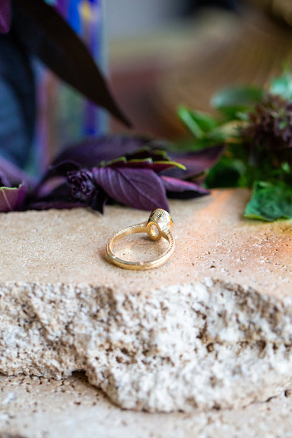 Opalescent Sapphire Wednesday Ring