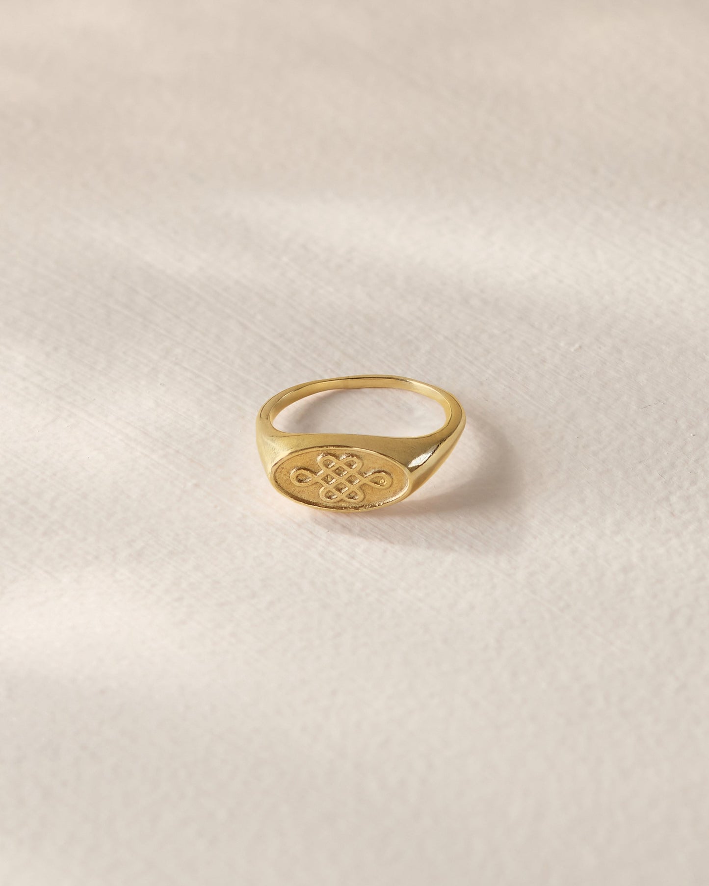 Chinese Knot Signet Ring