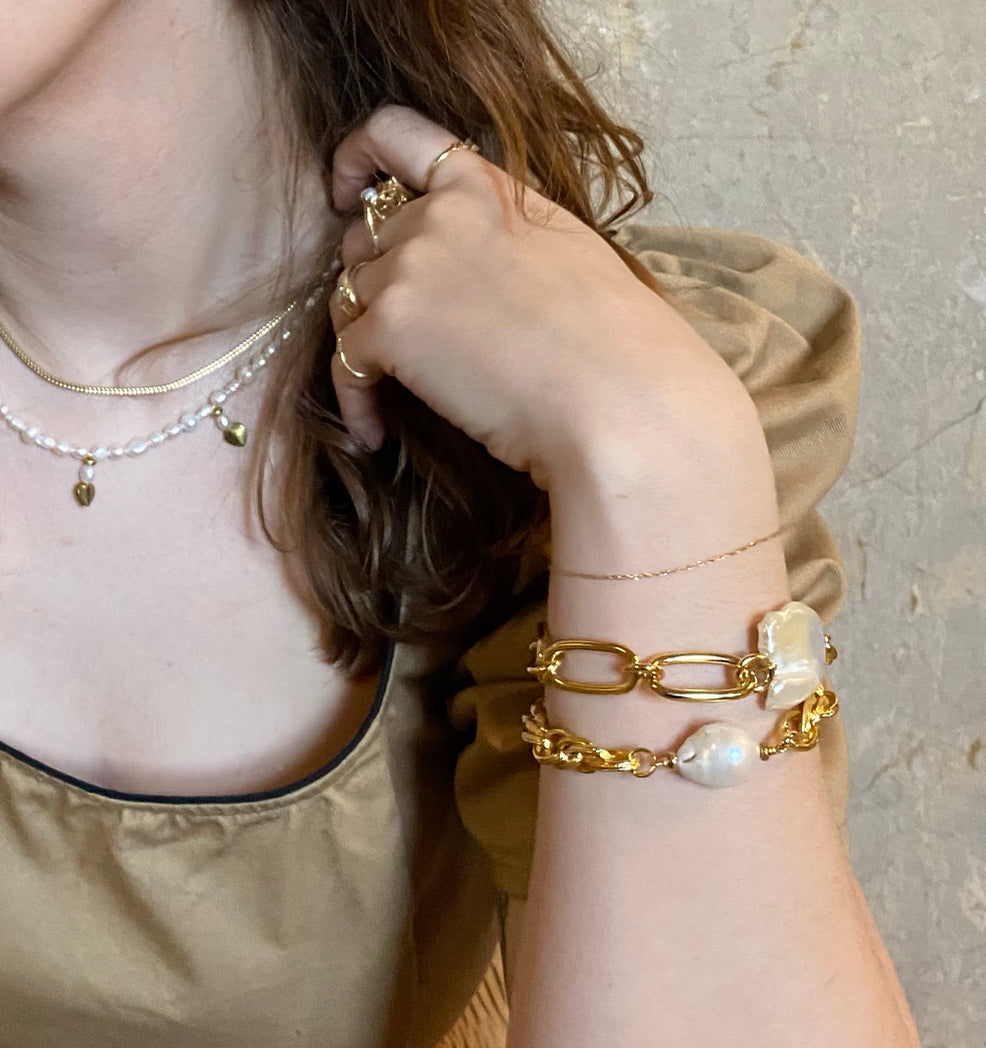 Coin Pearl Bracelet