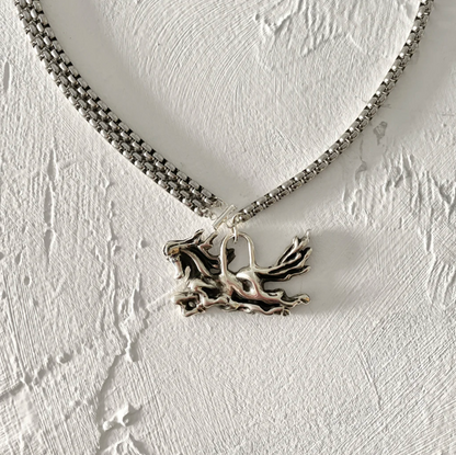 Horse Brushstroke Necklace