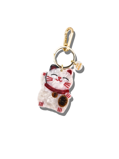 Lucky Cat Bag Charm
