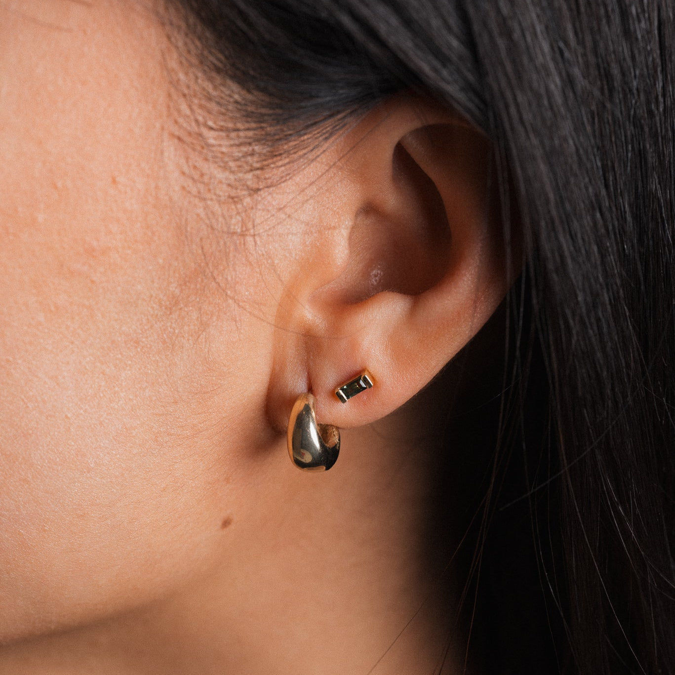 Sapphire Baguette Earrings