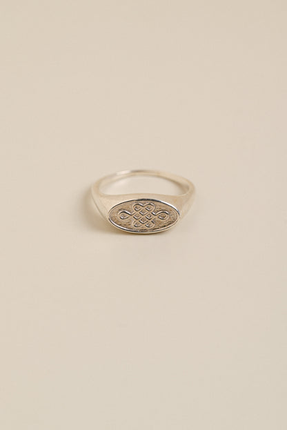 Chinese Knot Signet Ring