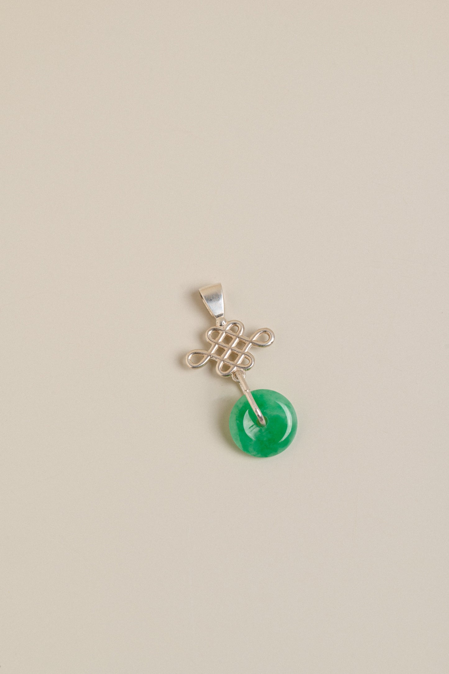 Chinese Knot Pendant with Mini Jade