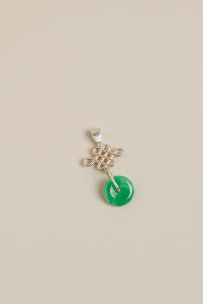 Chinese Knot Pendant with Mini Jade