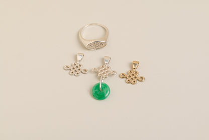 Chinese Knot Pendant with Mini Jade