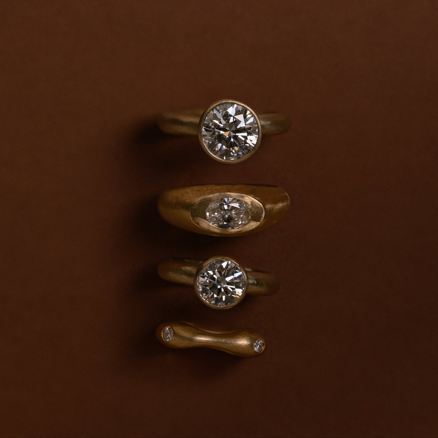 Gold Vessel for a Diamond