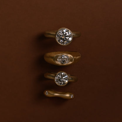 Gold Vessel for a Diamond