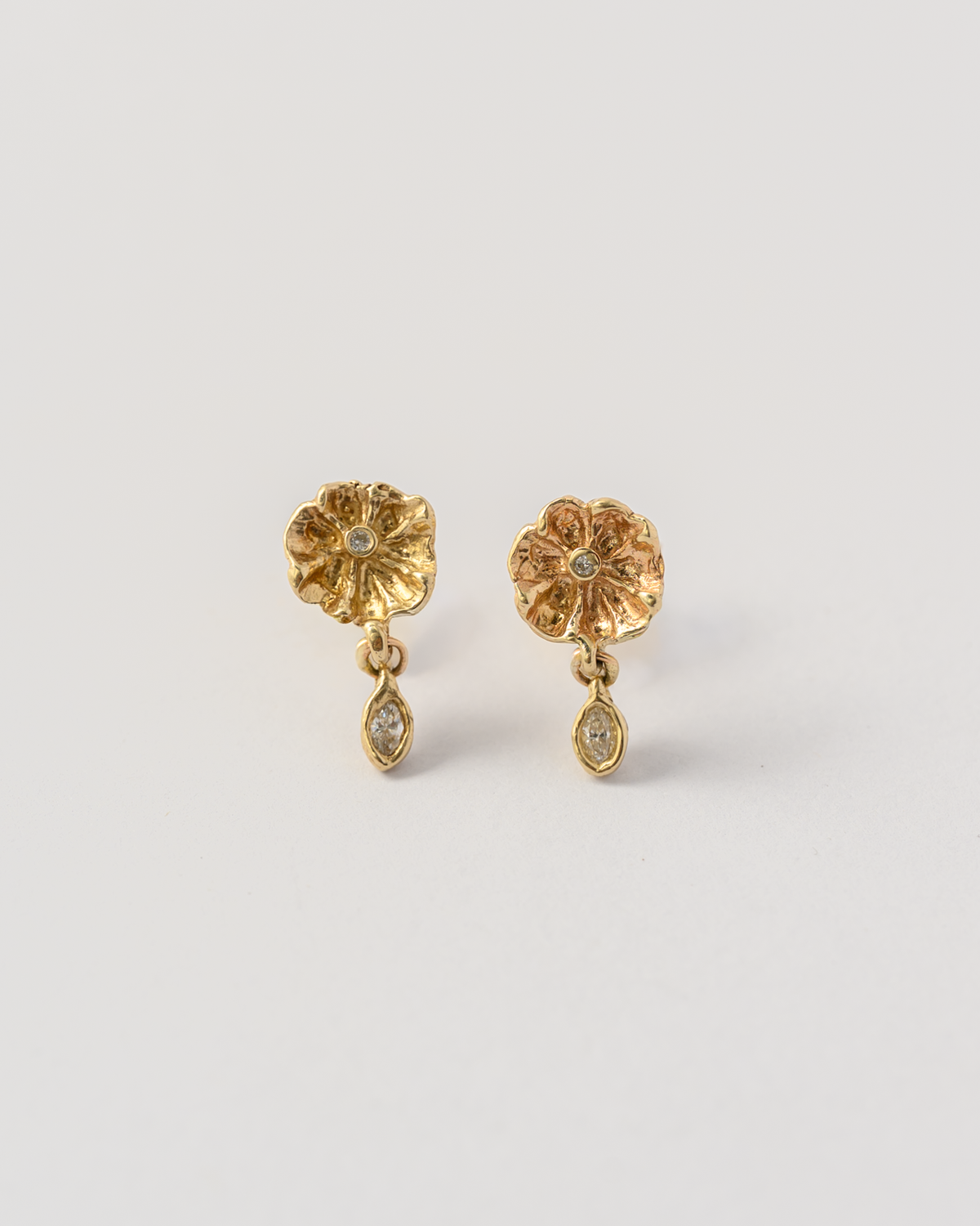 Efflorescent Diamond Dangle Earrings