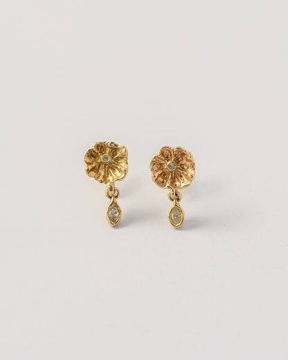 Efflorescent Diamond Dangle Earrings