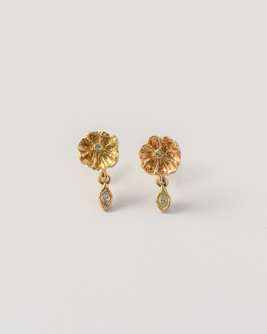 Efflorescent Diamond Dangle Earrings