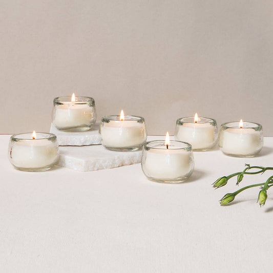 Filled Mini-Votive Candles - Set of 2