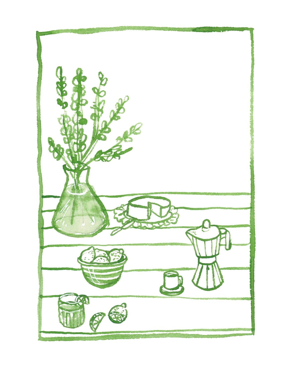 Kitchen Line Drawing