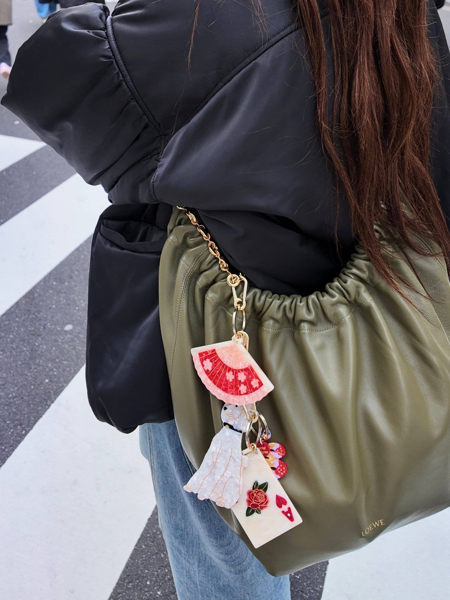 Blossom Fan Bag Charm