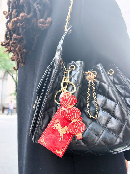 Red Lantern Bag Charm