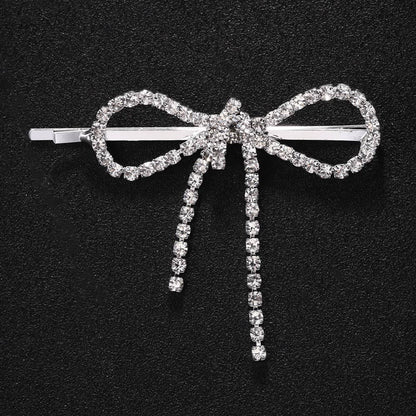 Bow Rhinestone Hair Clip