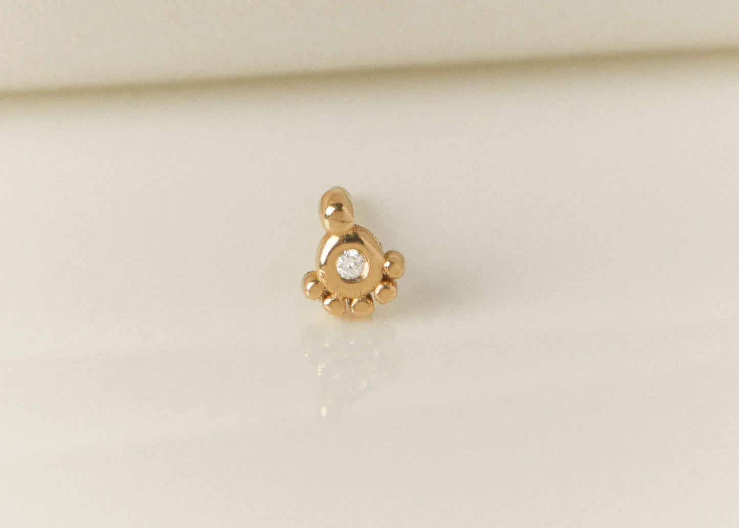Gold and Diamond Pompeii Stud