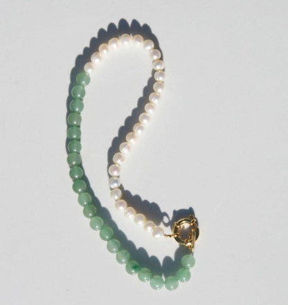 Halfsie Pearl Necklace