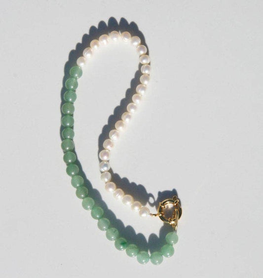 Halfsie Pearl Necklace