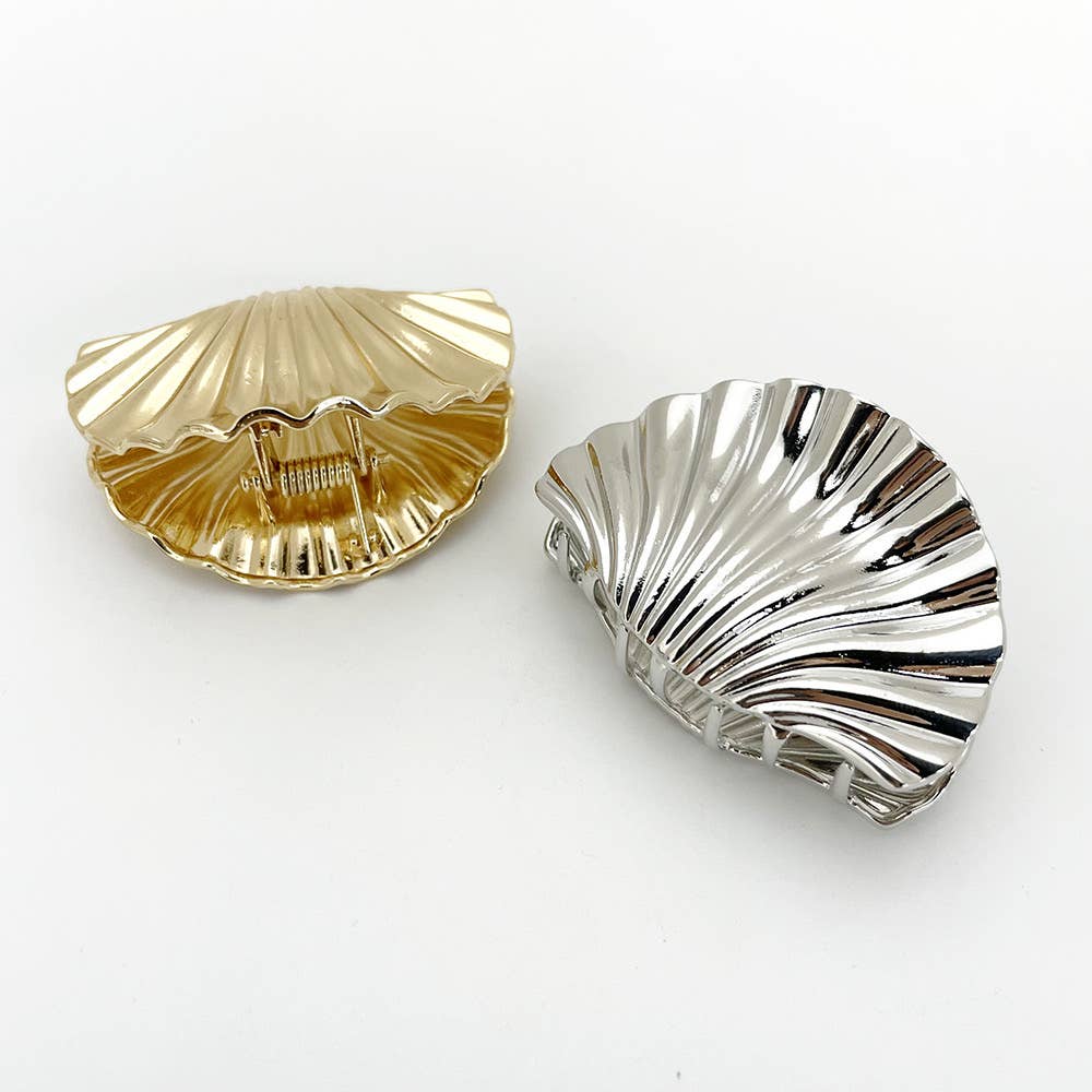 Shell Metal Hair Clip