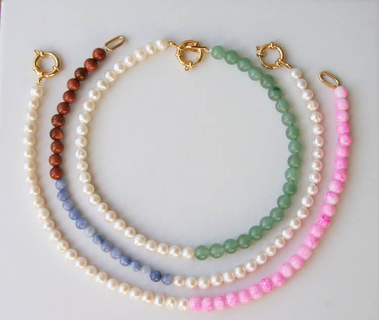 Halfsie Pearl Necklace