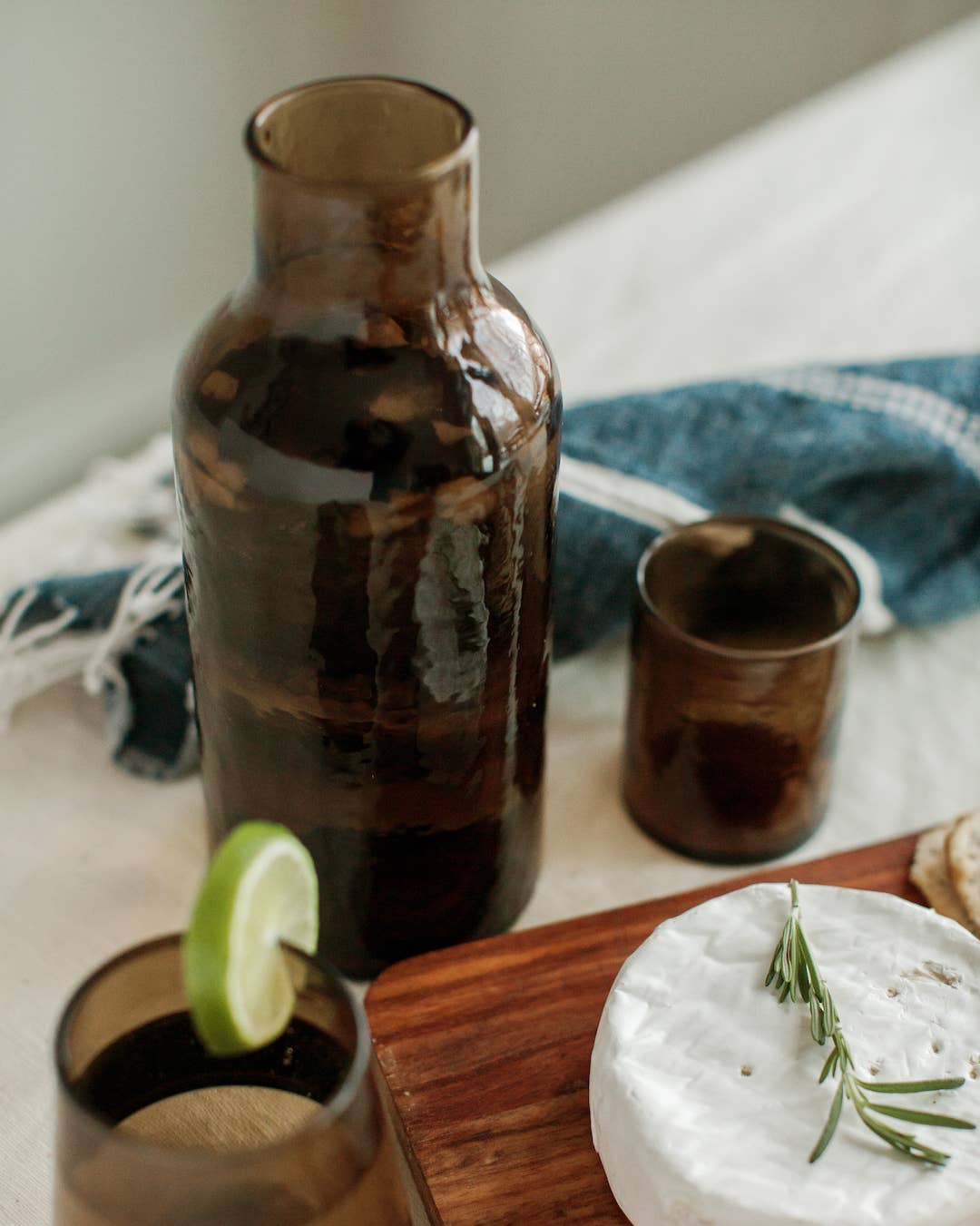 Hammered Glass Carafe