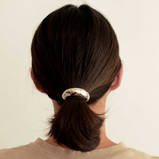 Wide Crescent Ponytail Hair Tie