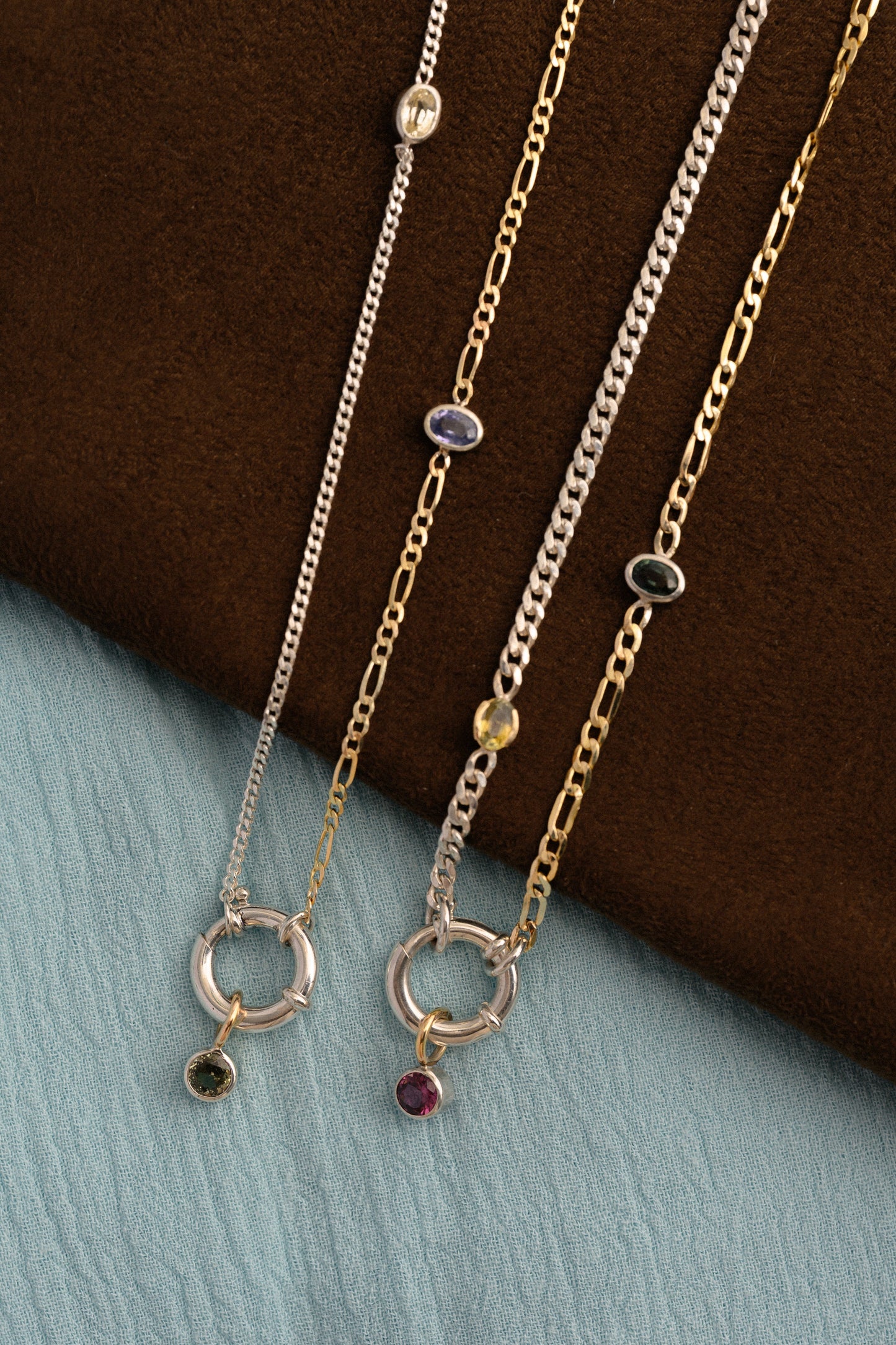 Sapphire Mixed Metal Chain #1 | OOAK