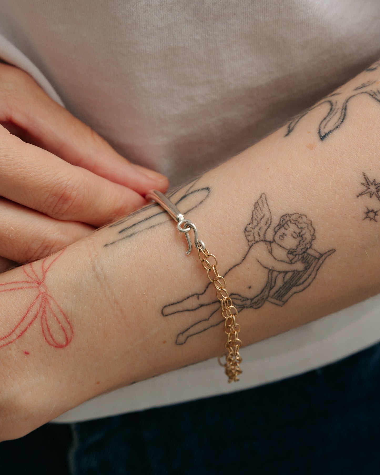Bar and Chain Bracelet