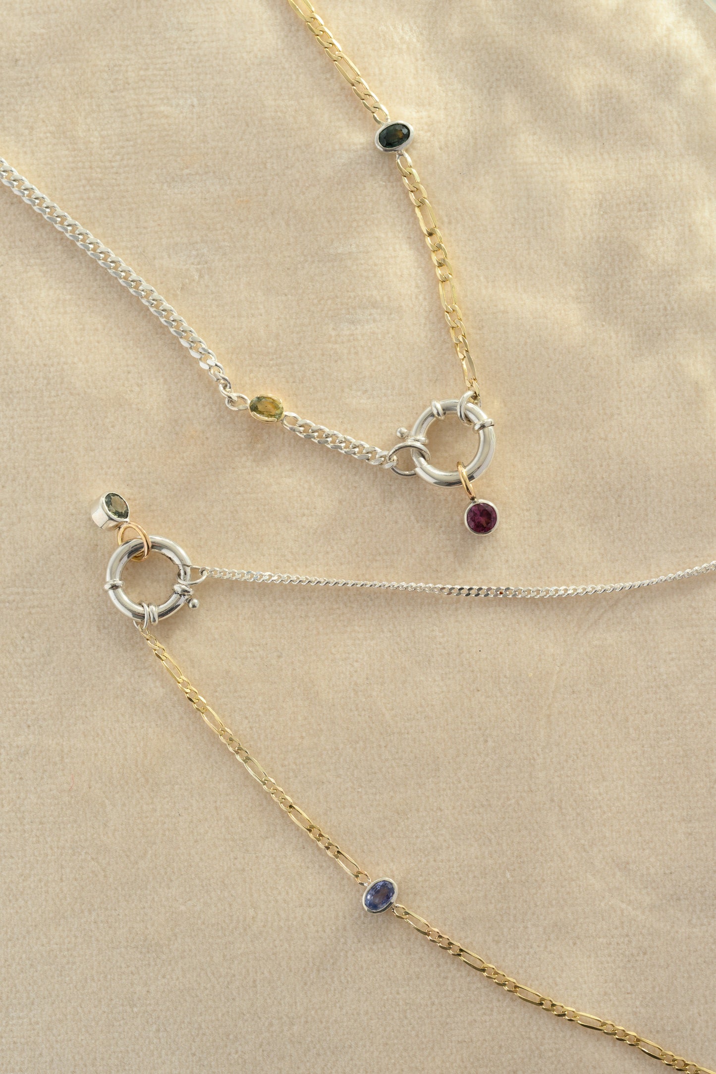 Sapphire Mixed Metal Chain #1 | OOAK